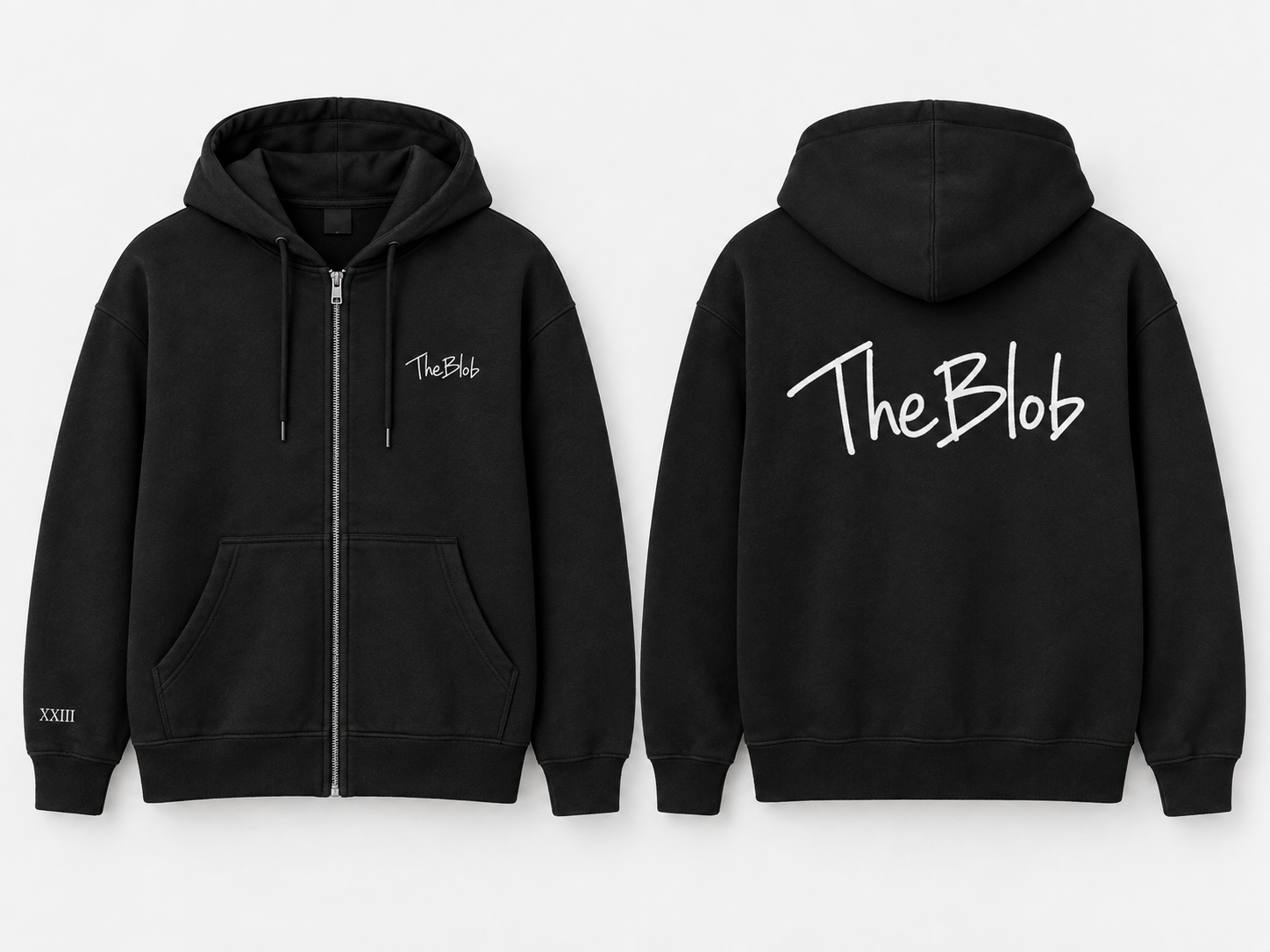 TheBlob XXIII Zip Hoodie in black